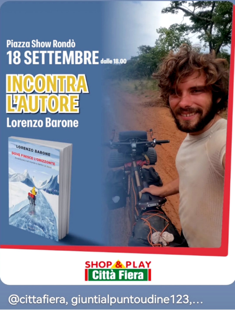 Incontra l'autore Lorenzo Barone, piazza Show Rondò, 18 settembre 2025 dalle ore 18